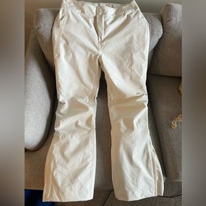 Halfdays medium short off white oatmilk ski pants